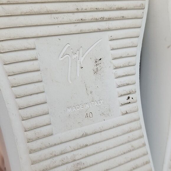 Giuseppe Zanotti Multicolor Flat Side Zipper Sneakers Booties High Tops US 10 - Picture 9 of 12